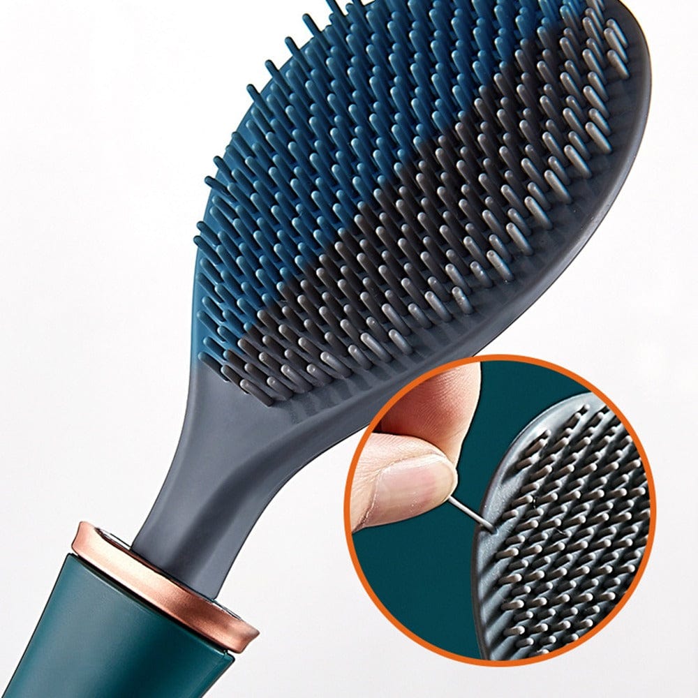 Flexible silicone toilet brush by Belro, designed for easy cleaning and durability in bathroom maintenance.