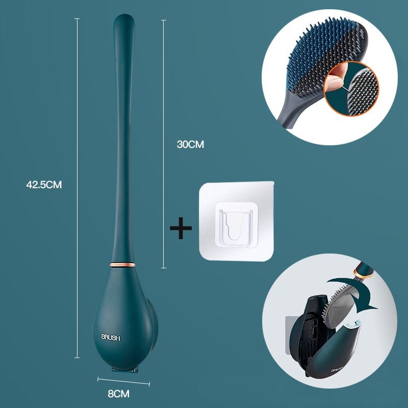 Belro flexible silicone toilet brush with ergonomic handle for easy cleaning, ideal for bathroom hygiene.
