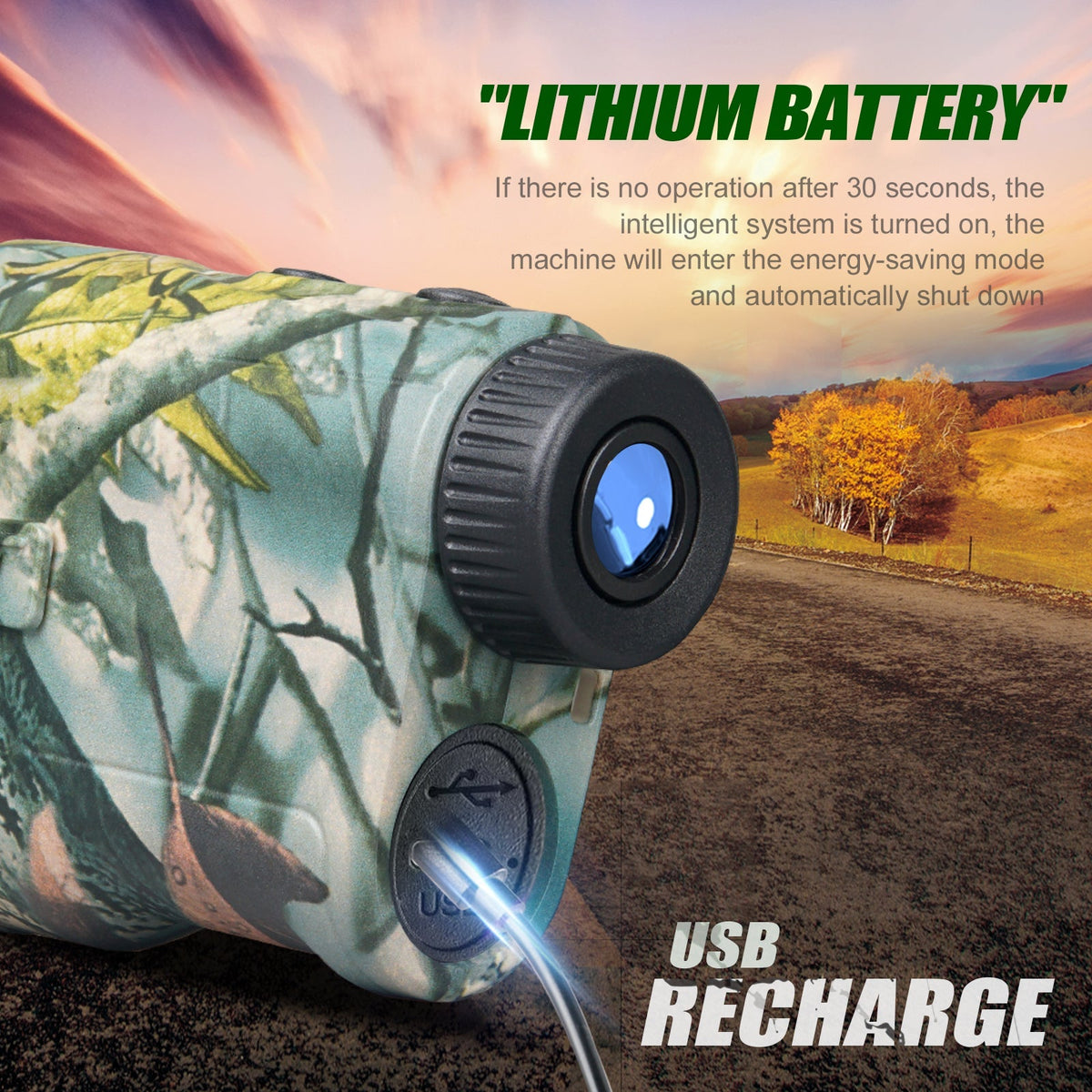 Belro 1000 Feet Hunting Range Finder, electronic device with display for accurate distance measurement in outdoor hunting