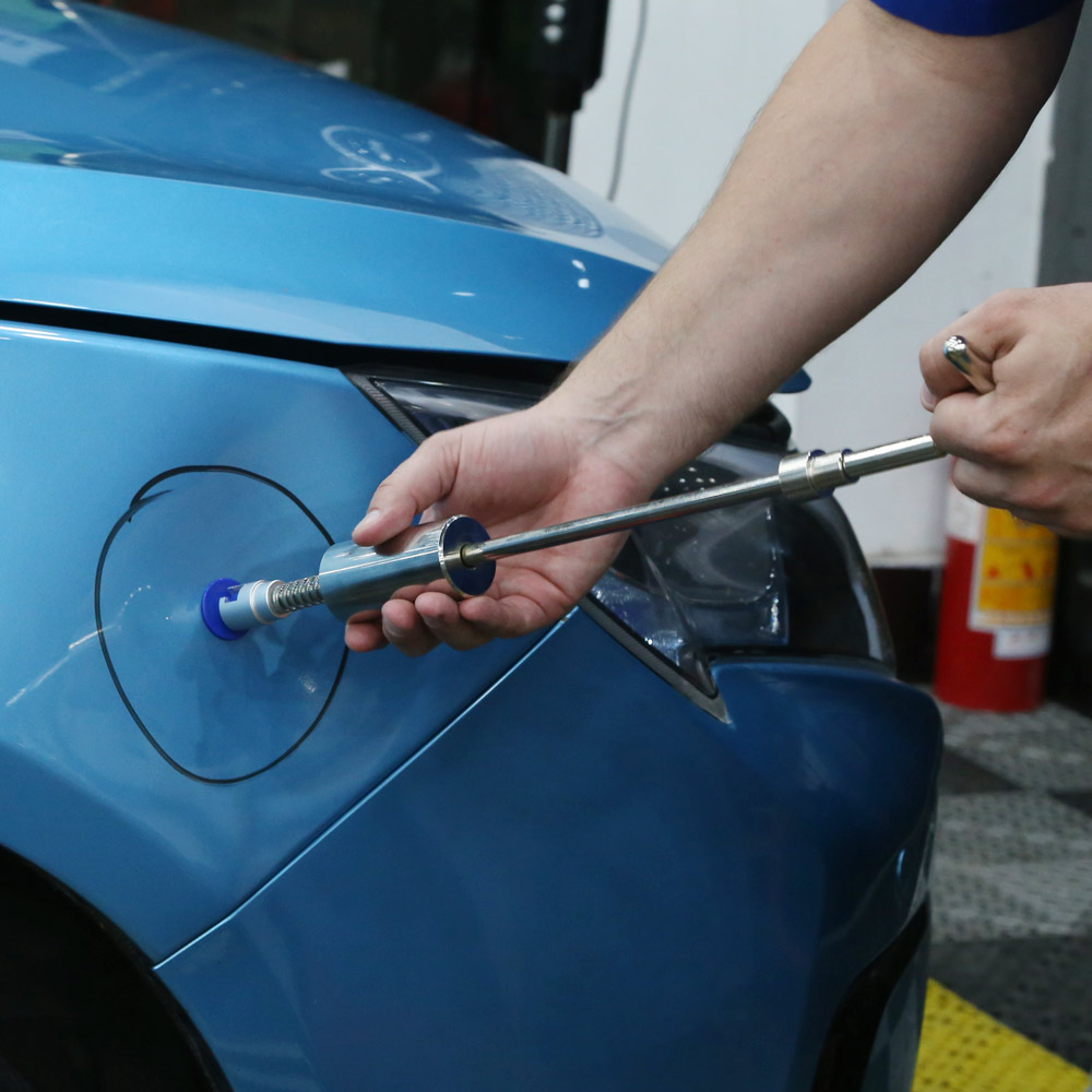 Belro DIY car dent removal tool kit with hammer and accessories for easy home auto dent repair.