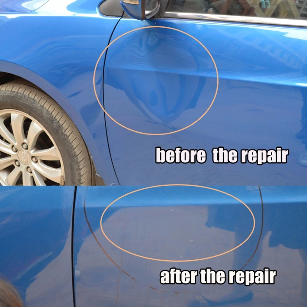 Belro DIY car dent removal tool kit with hammer and accessories for easy home auto dent repair.