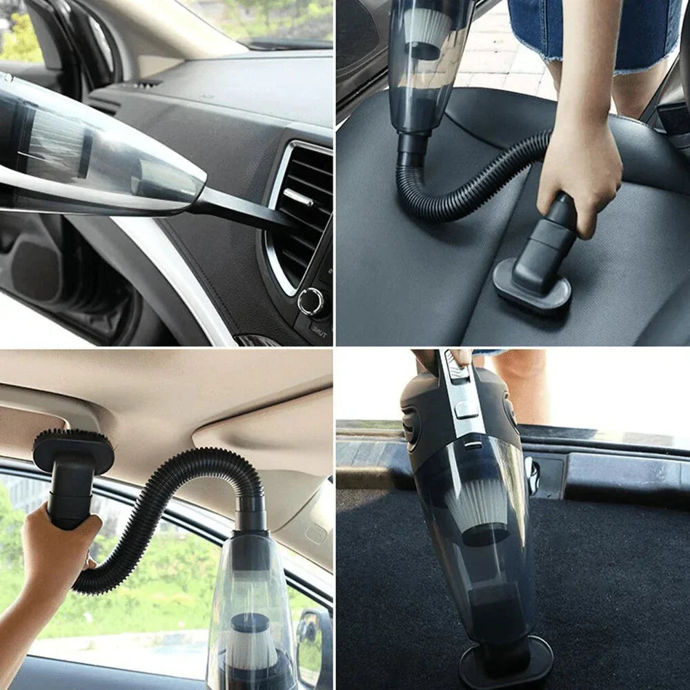 Belro handheld cordless vacuum cleaner with USB, 120W, 4000PA, for car, home, pet hair, wet and dry cleaning.