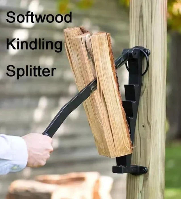 Belro hanging carbon steel firewood chopping machine, portable wall-mounted wood splitter for kindling and firewood preparation