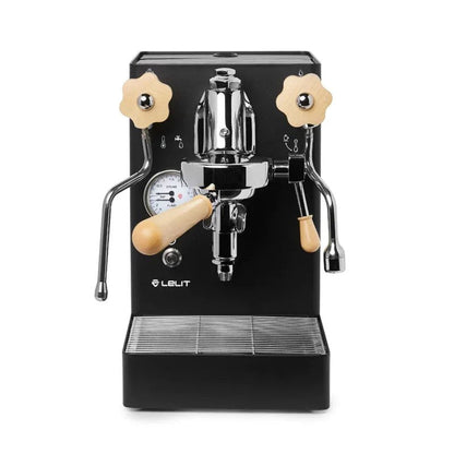 Casavibeo Lelit Mara X espresso machine with stainless steel finish, featuring dual boilers and compact design for home coffee brewing.