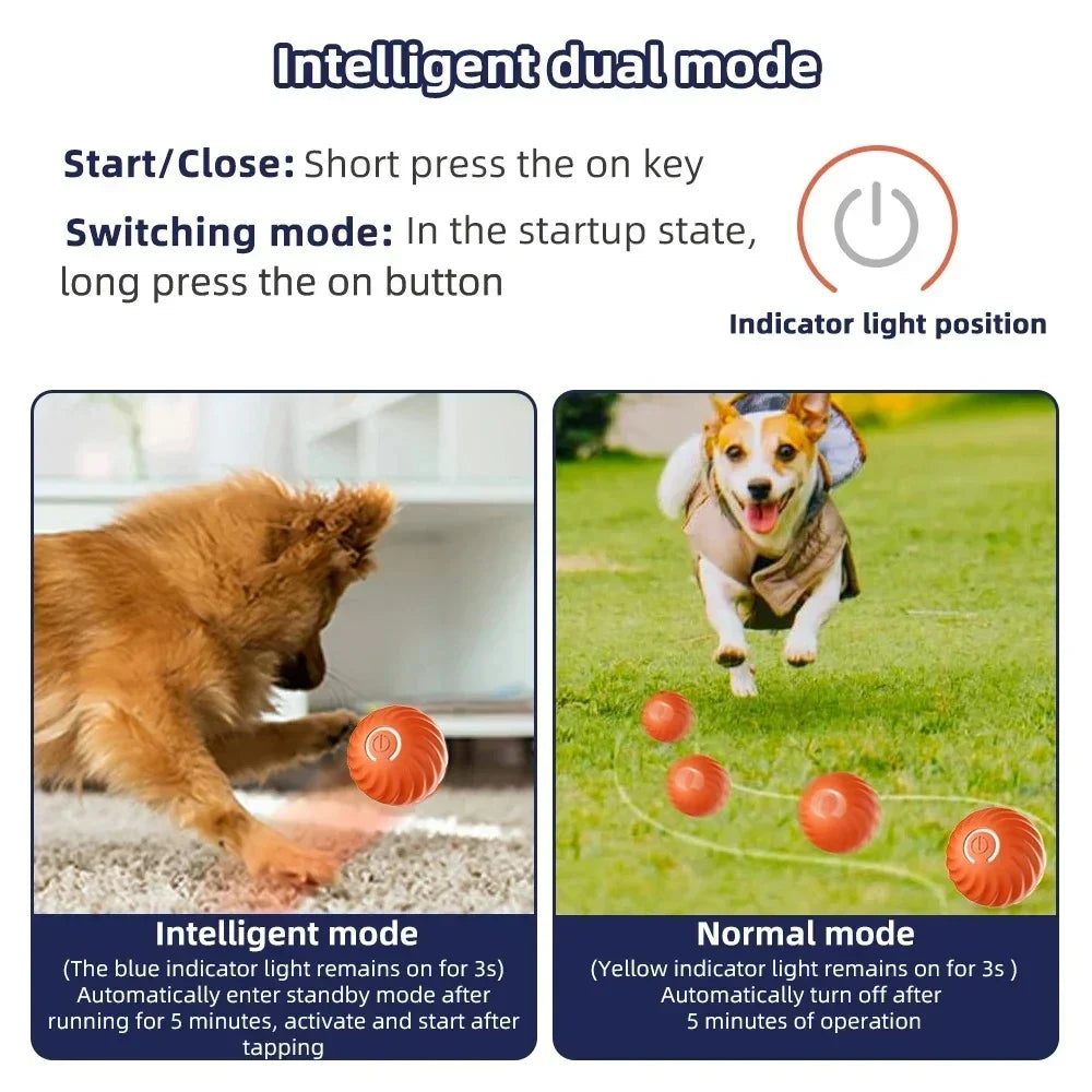 Belro Active Rolling Ball cat toy with automatic movement, designed to entertain and reduce anxiety in cats with fun, moving features.
