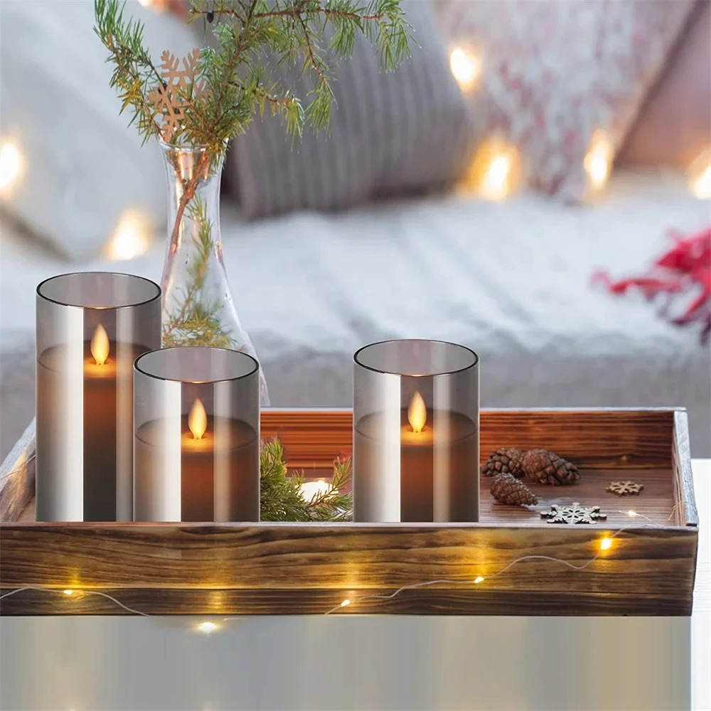 Belro realistic flameless candles with remote control, soft glowing LED candles for home decor and ambient lighting.