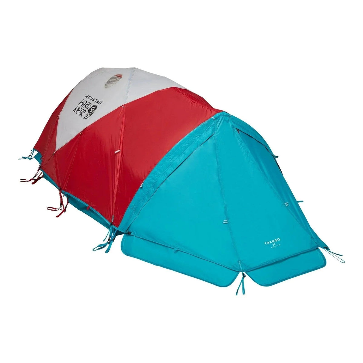 Casavibeo Mountain Hardwear Trango 2 tent set up outdoors, showing durable fabric and spacious design for backpacking adventures.