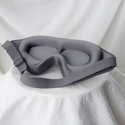 Belro 3D sleep mask made of memory foam, with contoured design for comfortable eye coverage and sleep support.