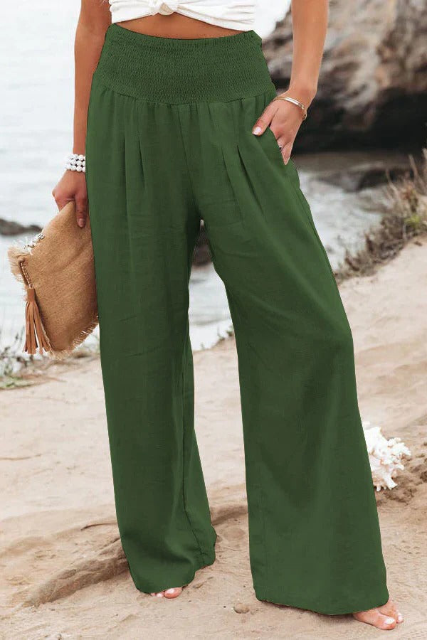 Belro cotton and linen pants with relaxed fit and lightweight fabric, perfect for casual wear and comfortable style.