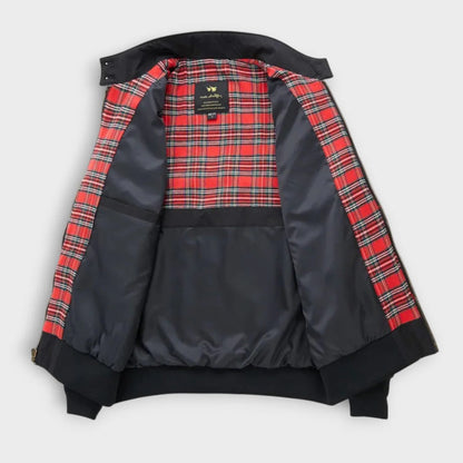 Belro lightweight men's transition jacket with zipper, activewear clothing, showing front view and zipper detail.