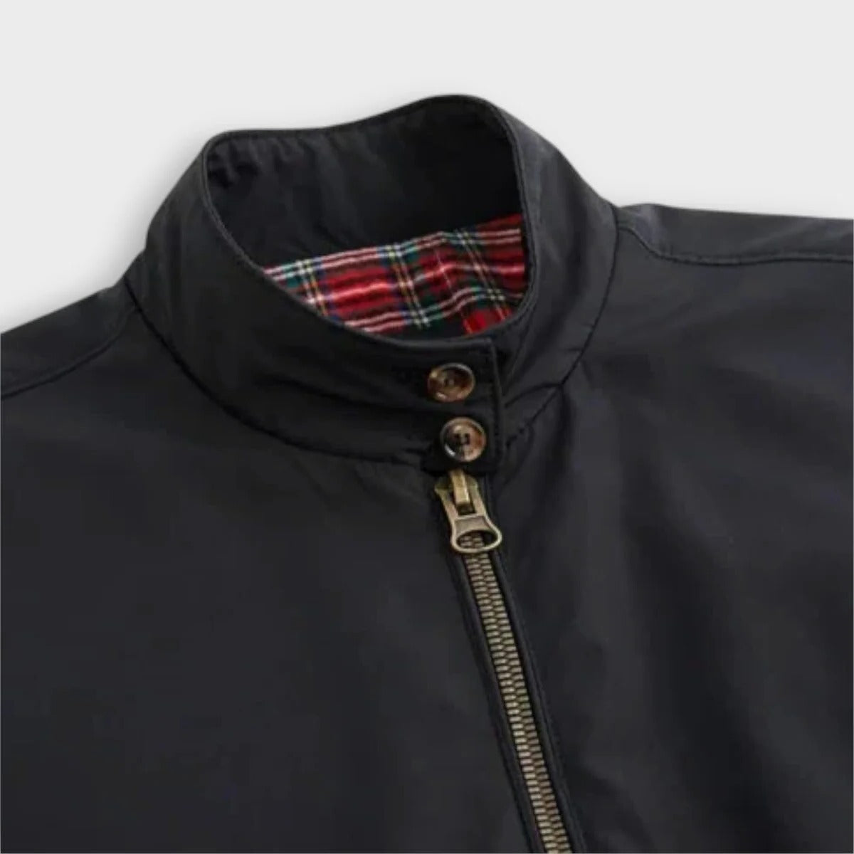 Belro lightweight men's transition jacket with zipper, activewear clothing, showing front view with zipper and sleek design.