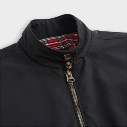 Belro lightweight men's transition jacket with zipper, activewear clothing, showing front view with zipper and sleek design.
