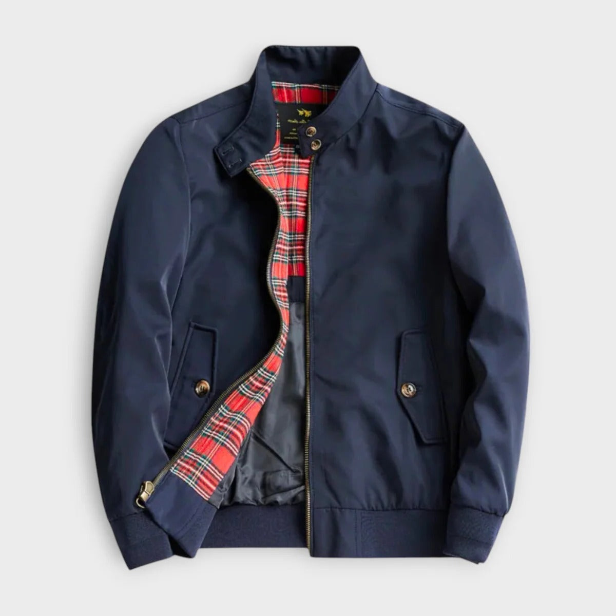 Belro men's lightweight transition jacket with zipper, activewear clothing, shown in a versatile, stylish design ideal for outdoor wear.