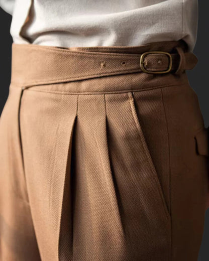 Men's Belro high-quality trousers in classic fit, made from durable fabric, shown in a neutral color with a tailored design.
