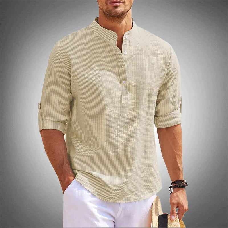 Men's summer shirt by Belro featuring lightweight fabric, short sleeves, and casual style for warm weather wear.