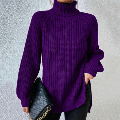 Belro turtleneck sweater in cozy knit fabric, featuring a high neckline and classic fit, perfect for casual winter wear.