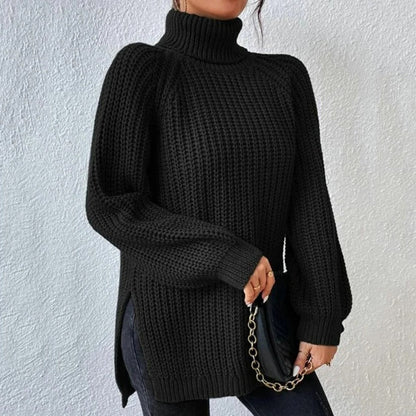 Belro turtleneck sweater in soft knit fabric, featuring a classic fit and ribbed collar, perfect for cozy winter style.