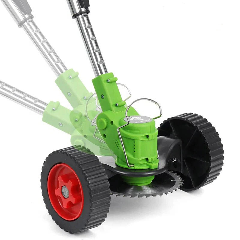 Belro cordless electric battery-powered grass trimmer with a durable design, suitable for outdoor lawn trimming tasks.