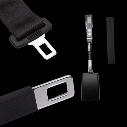 Belro safety belt extender for sports and outdoor use, showing the adjustable fabric and metal clasp in a close-up image.