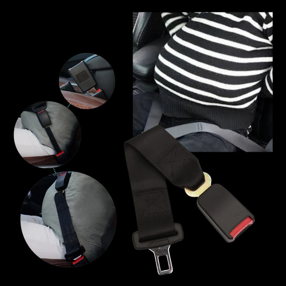 Belro safety belt extender for sports and outdoor use, showing the extender length and durable strap in natural outdoor setting