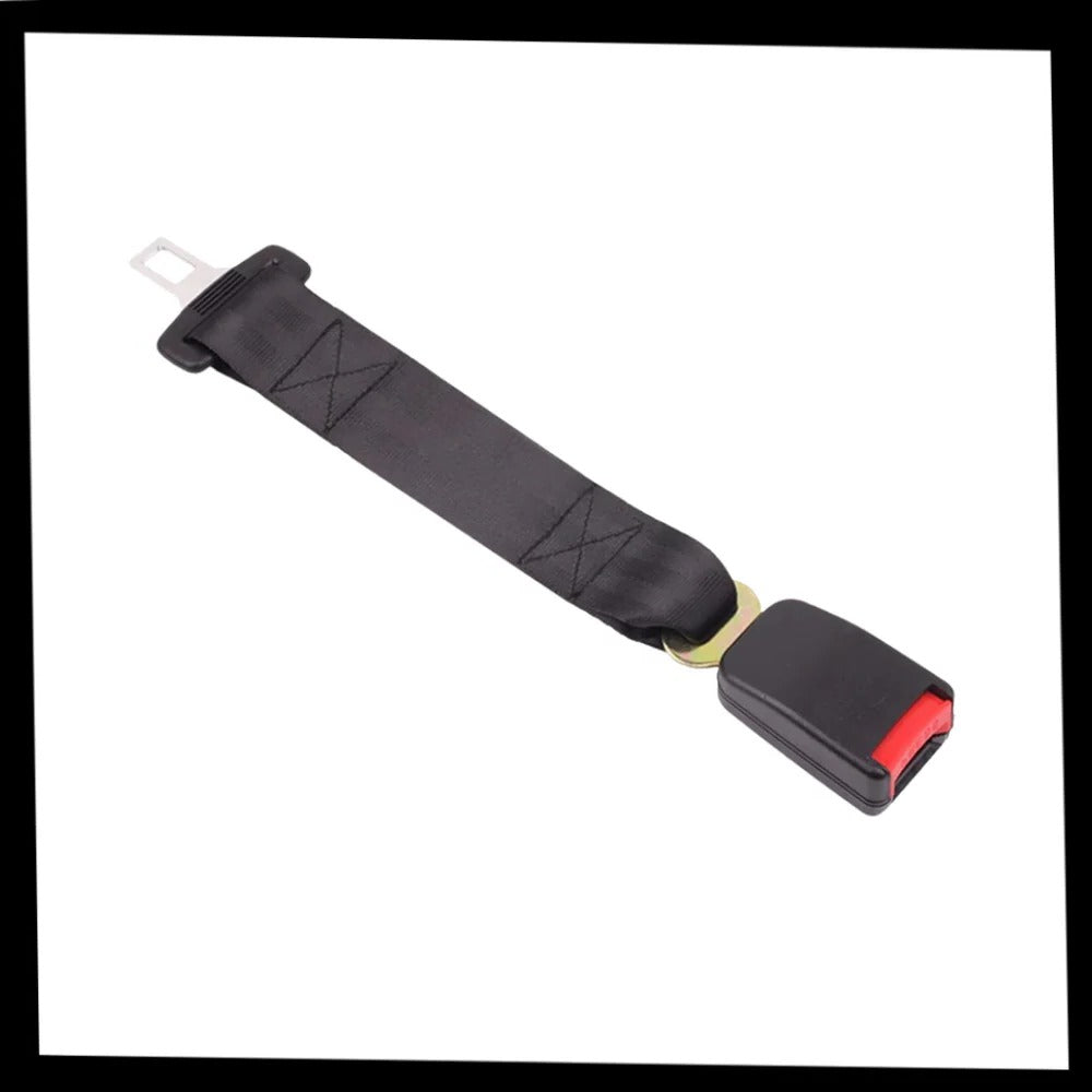 Belro safety belt extender for sports and outdoor activities, showing a close-up of the extender attached to a belt.