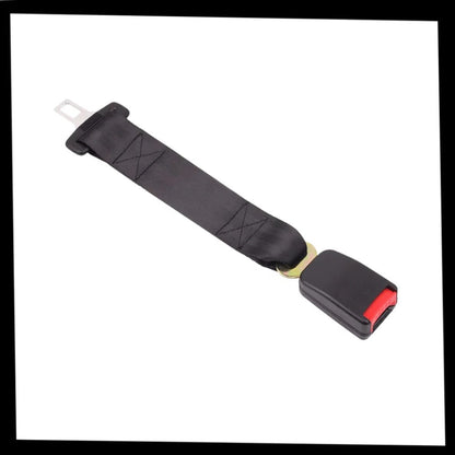 Belro safety belt extender for sports and outdoor activities, showing a close-up of the extender attached to a belt.