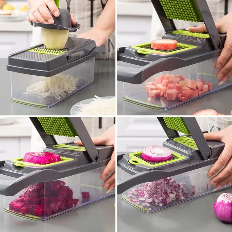 Belro multifunctional vegetable chopper with stainless steel blades, compact design, ideal for quick kitchen prep.