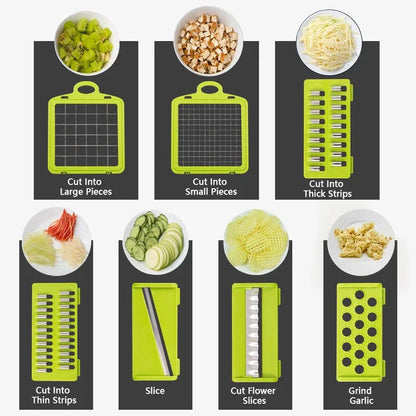 Belro multifunctional vegetable chopper with stainless steel blades and ergonomic handle for easy kitchen prep.