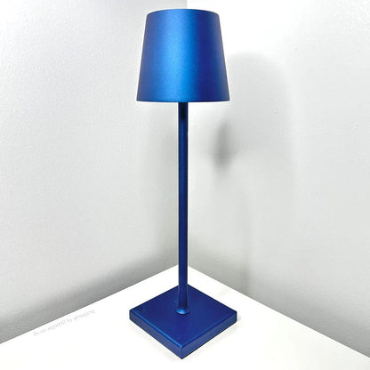 Modern Belro cordless table lamp with sleek design and adjustable arm, ideal for desk lighting in contemporary home or office settings.