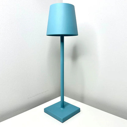 Belro contemporary cordless modern desk lamp with sleek design, LED lighting, and adjustable arm for modern electronic lighting.
