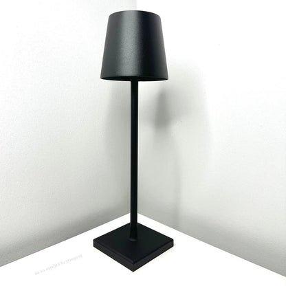 Modern Belro cordless table lamp with sleek design and adjustable arm, ideal for contemporary desk lighting.