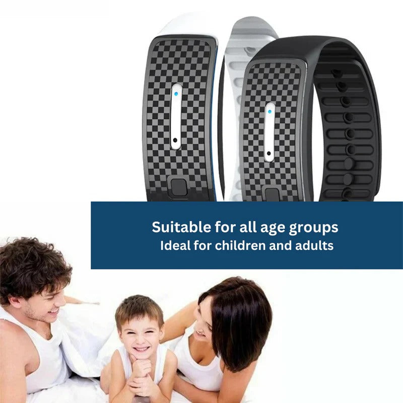 Belro EcoMosquito Protection Bracelet in vibrant colors, designed for skin care and outdoor protection against mosquitoes.