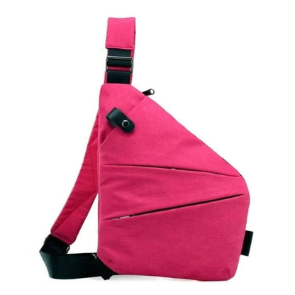 Belro unisex anti-theft crossbody bag with secure zipper and adjustable strap, made from durable material suitable for daily use.