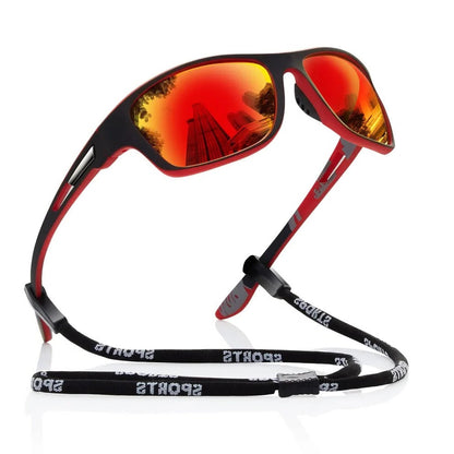 Belro polarizing outdoor sports sunglasses with wraparound design, durable frame, and polarized lenses for active outdoor use