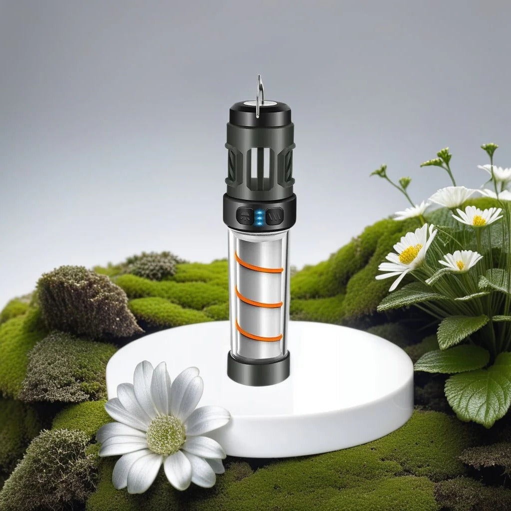 Belro outdoor mosquito repellent lantern with integrated camping light, electronic flashlight and lighting tool for camping and outdoor use.