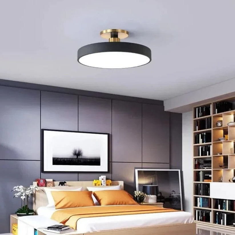Belro LED ceiling light mounted outdoors, providing bright illumination for home and garden spaces.