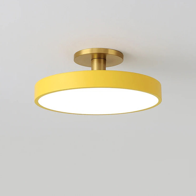 Belro LED ceiling light installed outdoors in a garden, providing bright, energy-efficient illumination for home exterior spaces.