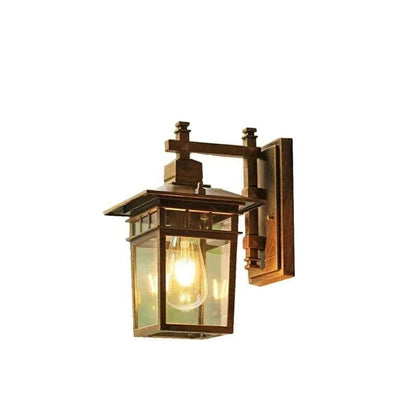 Belro outdoor wall light mounted on exterior wall, weather-resistant fixture for home and garden outdoor lighting.