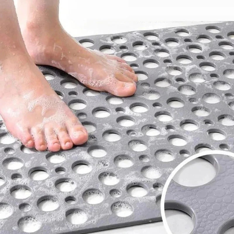 Belro antislip shower mat with textured surface for safety in bathroom, designed for secure grip and comfort.