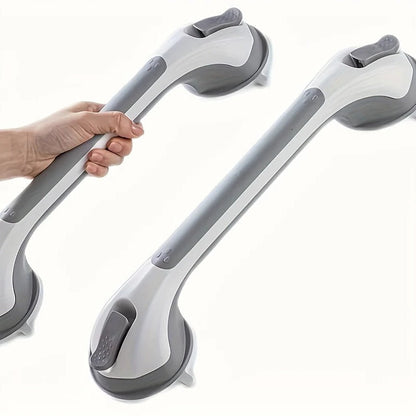 Belro suction grab bar mounted on outdoor surface, designed for safety and support in home and garden settings
