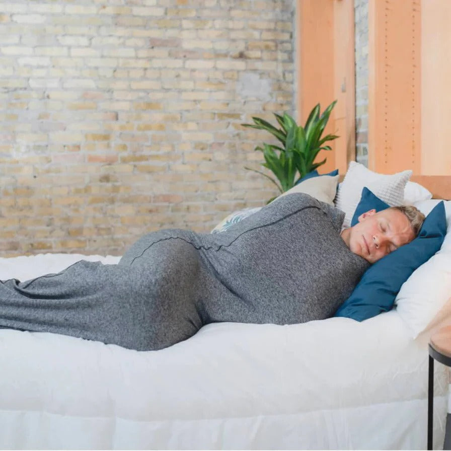 Belro adult swaddle blanket in soft, cozy fabric, perfect for relaxing at home or adding a touch of comfort to bedding.