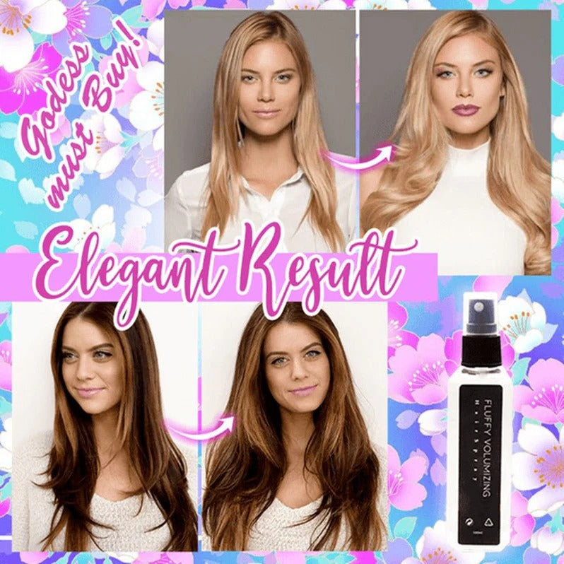Belro hair thickening spray bottle with spray nozzle, designed to add volume and fullness to hair.