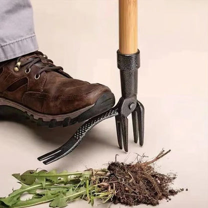Belro men's stand-up weed puller tool, designed for easy weed removal, shown in a natural outdoor setting.