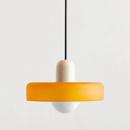 Belro hanging pendant light fixture with a sleek, modern design hanging from the ceiling.