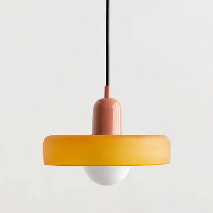 Belro hanging pendant light with a sleek, modern design, showcasing its stylish fixture and warm illumination.