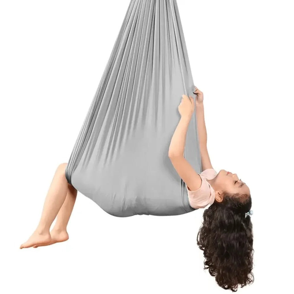 Belro men's sensory swing clothing, sturdy fabric with straps, designed for sensory integration and relaxation.
