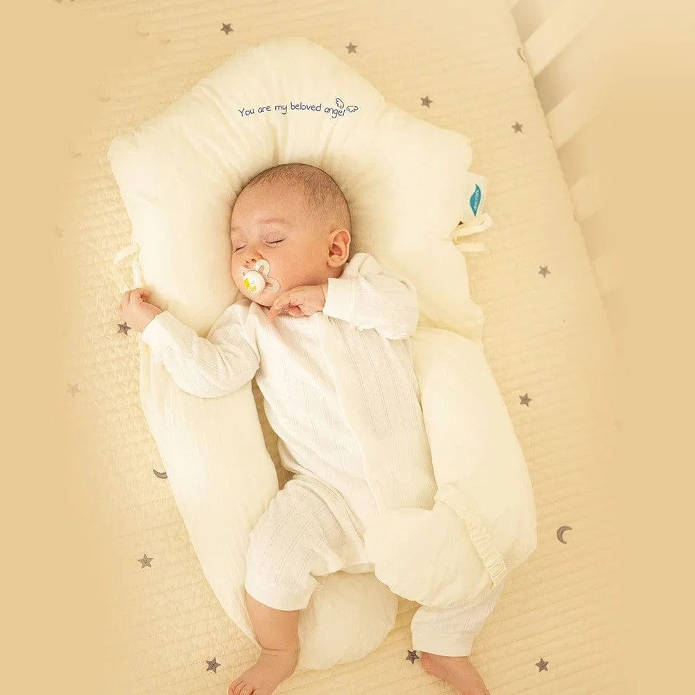 Belro infant support pillow with soft fabric and ergonomic design, ideal for baby comfort and gentle head and neck support.