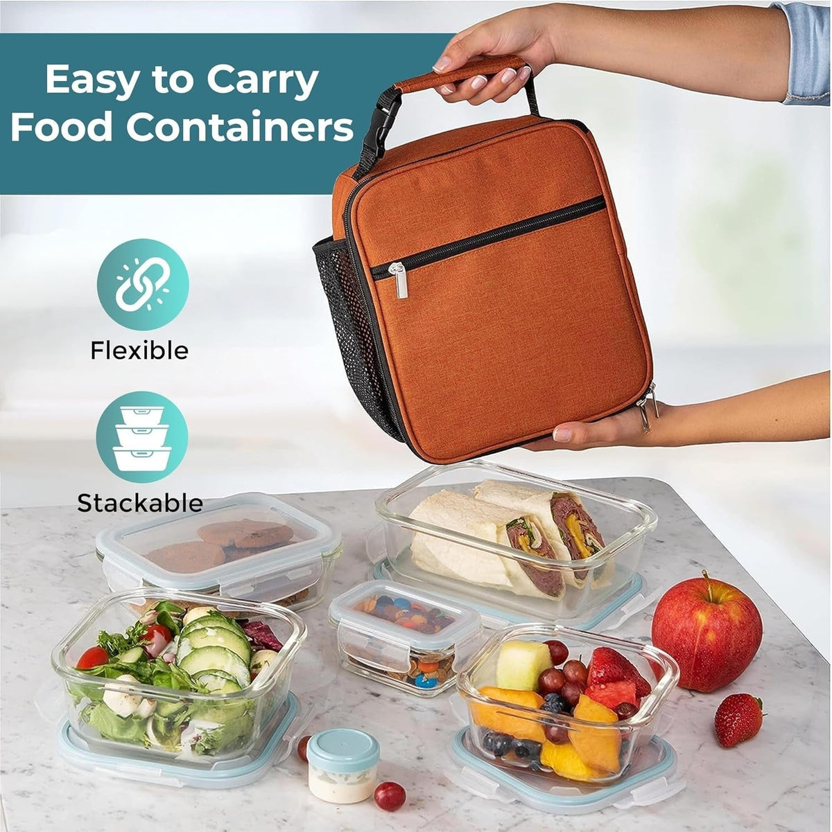 Set of 35 Belro food storage containers in various sizes for kitchen organization and freshness.