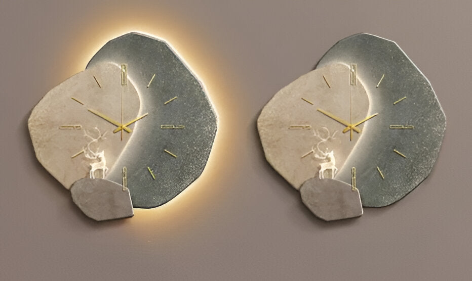 Belro minimalist wall clock with a sleek design, round face, and simple hour markers for modern home decor.