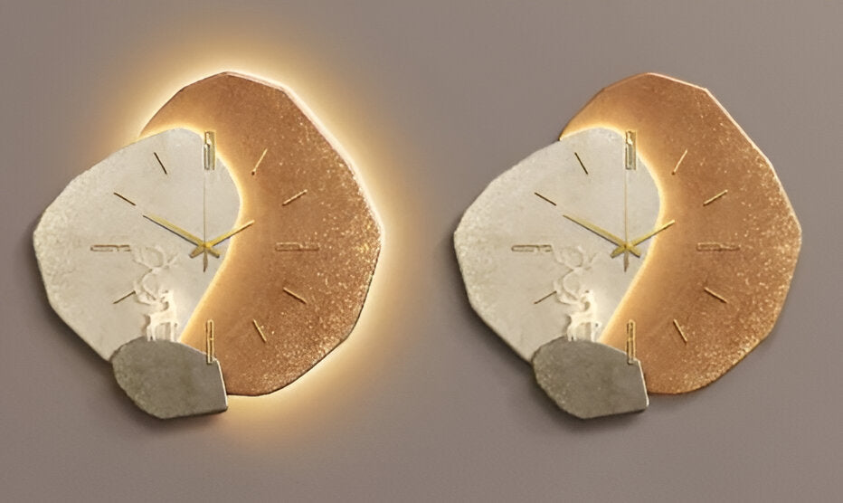 Belro minimalist wall clock with sleek design, round face, and simple hour markers for modern home decor.
